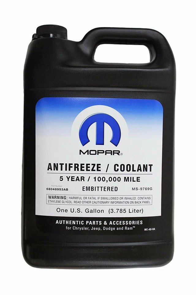 3.785L MOPAR REFRIGERANTE NARANJA CONCENTRARSE PARA DODGE CHRYSLER JEEP MS-9769G - Immagine 1 di 1