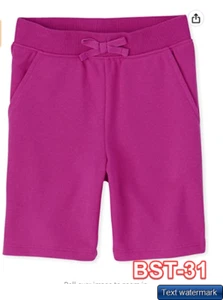 The Children's Place Girls' Active French Terry Shorts Aurora Pink Single XS (4) - Picture 1 of 3
