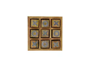 Madera Nudo Y Cruzada Tic Tac Toe Pedagogical Tabla Rompecabezas Game para Niños - Imagen 1 de 5