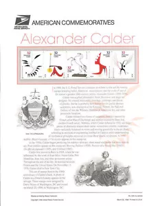 Panel de estampillas conmemorativas #536 32c Alexander Calder #3198-3202 USPS - Imagen 1 de 1