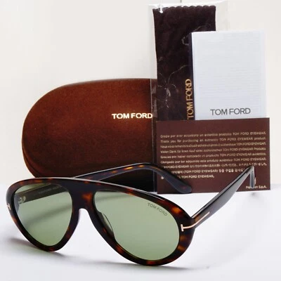 Gafas de sol Tom Ford Camillo-02 carey marrón verde unisex FT0988 TF988 52N Foto 1 de 4