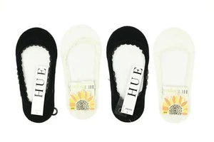 Lot of 4 HUE body socks white / black 144750 - Picture 1 of 1