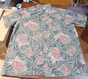 Camicia da uomo in pelle di chereskin XXL stile hawaiano tropicale da campeggio - Foto 1 di 4