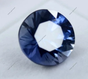 9 Kt Extrem Natürlicher SAPHIR Blau RUND Schliff Edelstein ZERTIFIZIERT Lose ... - Bild 1 von 8