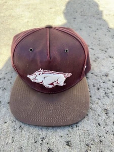 Arkansas Razorbacks Zephyr Strapback Hat Cap Adult One Size Red - Picture 1 of 5