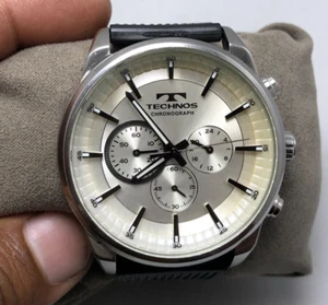 Vintage Technos Chronogarph T8586 Quartz 46m Men's Wristwatch - Picture 1 of 7