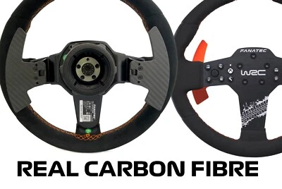 Echt Kohlefaser Schaltwippen für Fanatec CSL Elite WRC Laufrad - Bild 1 von 4