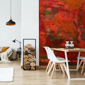 3D Red Watercolor Color O679 Wallpaper Wall Mural Self-adhesive Allan P Fay - Picture 1 of 11