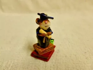 Wee Forest Folk The Graduates Special Edition Black M-222 Mouse Figurine - Imagen 1 de 2