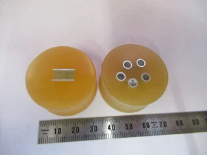 Lot 2 ea METALLOGRAPHIC METAL CROSS SECTION SPECIMEN MICROSCOPY SAMPLE X3-B-74 - Picture 1 of 6