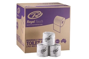 Toilet Paper 400 Sheets 2 Ply - White - Pack of 48 Rolls - Picture 1 of 1