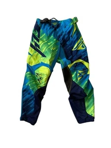 Fly Racing Kinetic Glitch Motorcycle Pants Boys Size 24x22 Good Condition - Picture 1 of 11