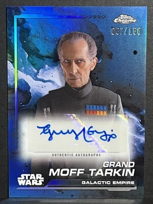 2024 Topps Chrome Star Wars Guy Henry as Grand Moff Tarkin Blue Auto /150 #AU-GH - Image 1 of 2