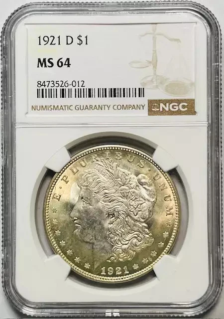 1921 MS 64 Graded Morgan Dollars for sale | eBay