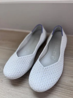 Rothy’s Salt Honeycomb 圆头芭蕾平底女式 7 码 — 第 1/4 张图片