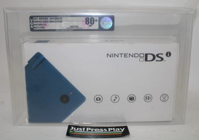 Nintendo DSi System Matte Blue VGA Graded Silver Level 80+ NM - Image 1 of 4