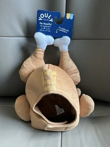 BNWT YOULY THE THANKFUL PET HEADPIECE "I'M IN FEAST MODE" US SIZE SMALL/MEDIUM - Picture 1 of 16