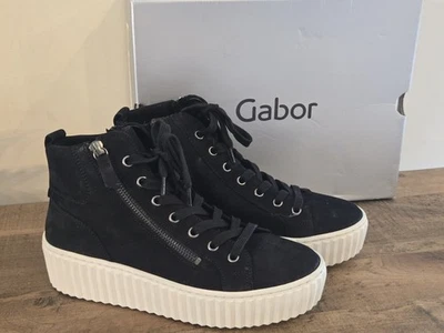 Zapatillas deportivas con cordones de plataforma alta marca Gabor para mujer 8 cremalleras EE. UU. 93710 Foto 1 de 4