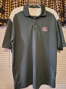 Nike Pebble Beach 2010 US OPEN Golf grün bestickt Poloshirt Herren Gr. L - Bild 1 von 8
