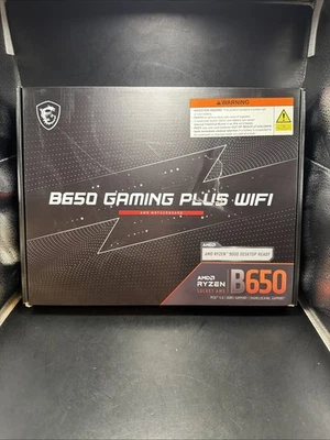 MSI B650 Gaming Plus WiFi AM5 Motherboard Brand New, Sealed in antistatic bag - Image 1 of 4