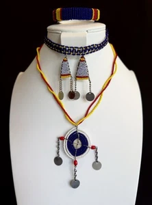 AUTHENTIC Handmade African Maasai Beaded Jewelry: Necklaces Earrings Bracelet - Picture 1 of 10