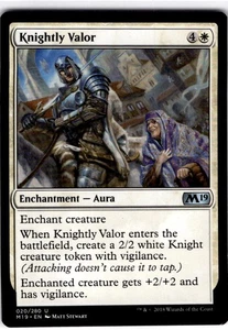 MTG Knightly Valor Core Set 2019 Uncommon #20 - Picture 1 of 2