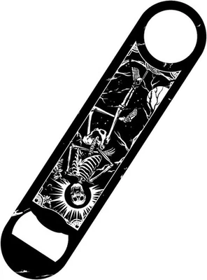 Deadly Tarot The Hanged Man Bar Blade Bottle Opener Black 18x4cm - Image 1 of 2
