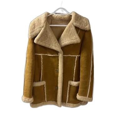 Jaqueta de cordeiro vintage Highlander natural shearling - Imagem 1 de 4