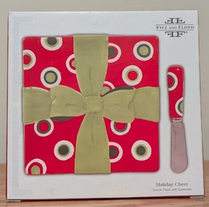 Fitz And Floyd Holiday Cheer Snackteller mit Streuer - Bild 1 von 6