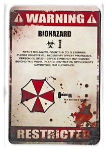 magnet aimant warning biohazard pour frigo voiture ou autre - Bild 1 von 2