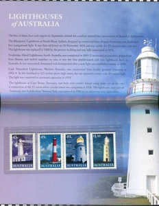 MINT 2002 LIGHTHOUSES OF AUSTRALIA STAMP PACK - Picture 1 of 2