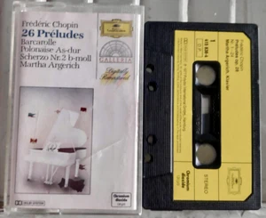 Chopin - Piano Works Martha Argerich W. Germany DG Cassette paper Label EX - Picture 1 of 2