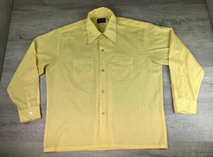 Vintage Penny’s Town Craft Shirt 50s 60s Rockabilly Wash N’ Wear Collared Mens L - Picture 1 of 12