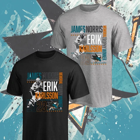 SALE!!! Erik Karlsson San Jose Team 2023 Hockey Trophy Winner T-Shirt S-5XL Cover