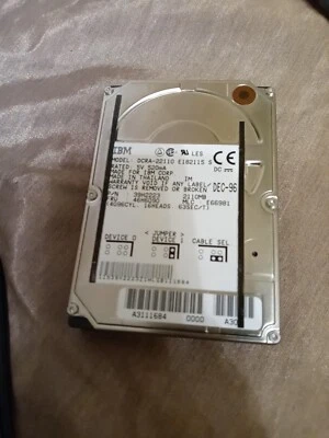 IBM DCRA-22110 2.1GB 2.5" IDE Hard Drive For Parts or Repair  - Image 1 of 3