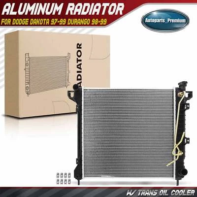 Radiador con enfriador de aceite de transmisión para Dodge Dakota 1997-1999 Durango 98-99 Foto 1 de 4