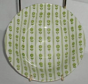 Tazón de sopa de cereal Nikko Ironstone cuencos flores verdes rayas flor verde - Imagen 1 de 2