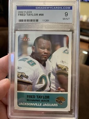 2002 Fleer Tradition Fred Taylor #98 Mint 9 - Image 1 of 3