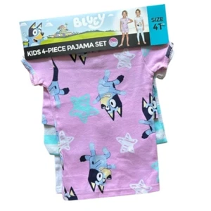 Bluey Girls 4 Piece Pajama Sets Cotton - Picture 1 of 5