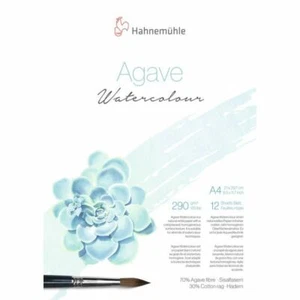 Hahnemuhle Agave Watercolour Paper Block - 12 Sheets - Gelatine Free - Vegan  - Picture 1 of 1