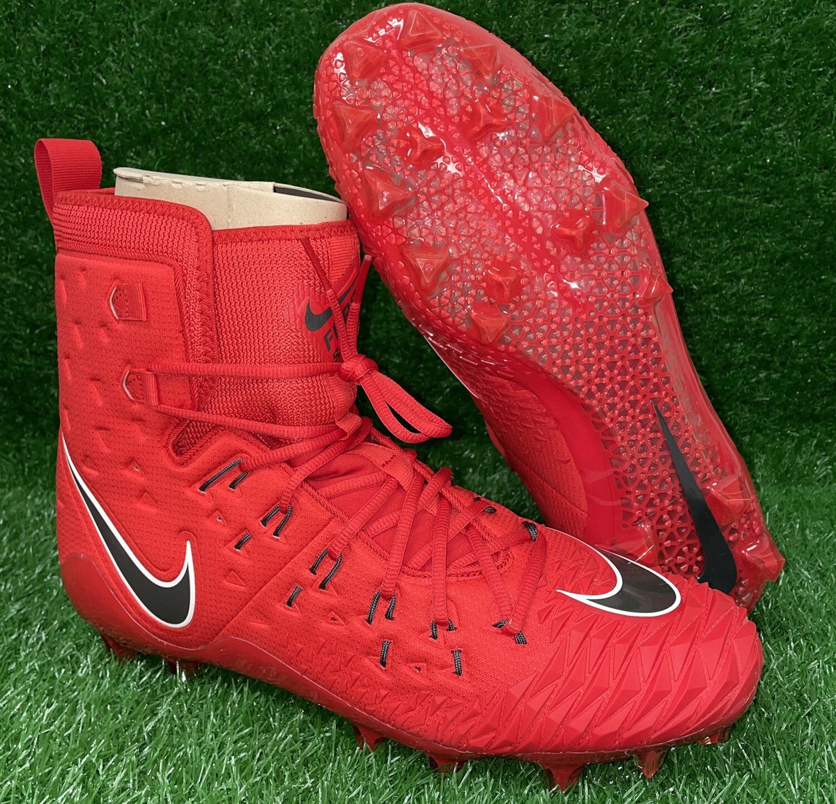 スパイク NIKE Air LT Super Bad TD RED and BLACK Nike LT Super Bad Shark Men's Football Cleats Size U.S 16