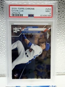 Gavin Lux 2020 Topps Chrome Update Rookie Debut PSA 9 RC Los Angeles Dodgers