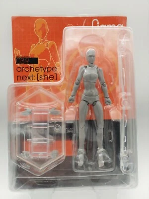 Figura de acción Figma 03 Archetype Next Female She Gray Max Factory Japón Foto 1 de 4