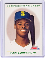 1991 score Ken Griffey Jr cooperstown card #b3