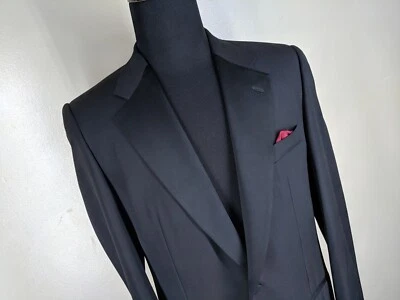 CORNELIANI 100% Wool Black One Btn  Dinner Jacket No Vents 40 L--Fit 40L-42 Long - Image 1 of 4