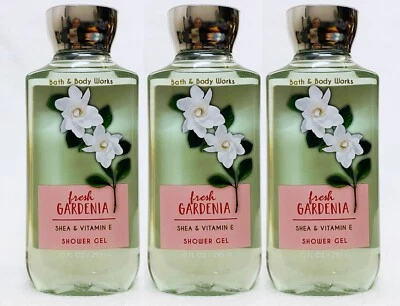 3 Bath & Body Works FRESH GARDENIA Body Wash Shower Gel 10 oz - Image 1 of 2