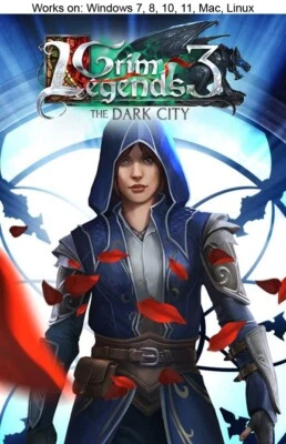 Grim Legends 3: The Dark City PC Mac Hidden Object Game Windows 10 11 - Image 1 of 3