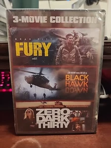 Black Hawk Down / Fury / Zero Dark Thirty (DVD) ~Brand New Sealed~ - Picture 1 of 3