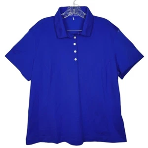 Nike Golf Short Sleeve Polo Shirt Size XXL 20-22 Youth Blue Swoosh Athleisure - Picture 1 of 8