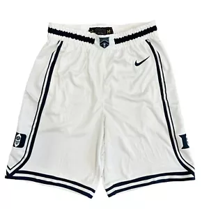 Nike Elite Duke Blue Devils White Basketball Shorts, Size Medium NWT DZ6011-100 - Picture 1 of 4
